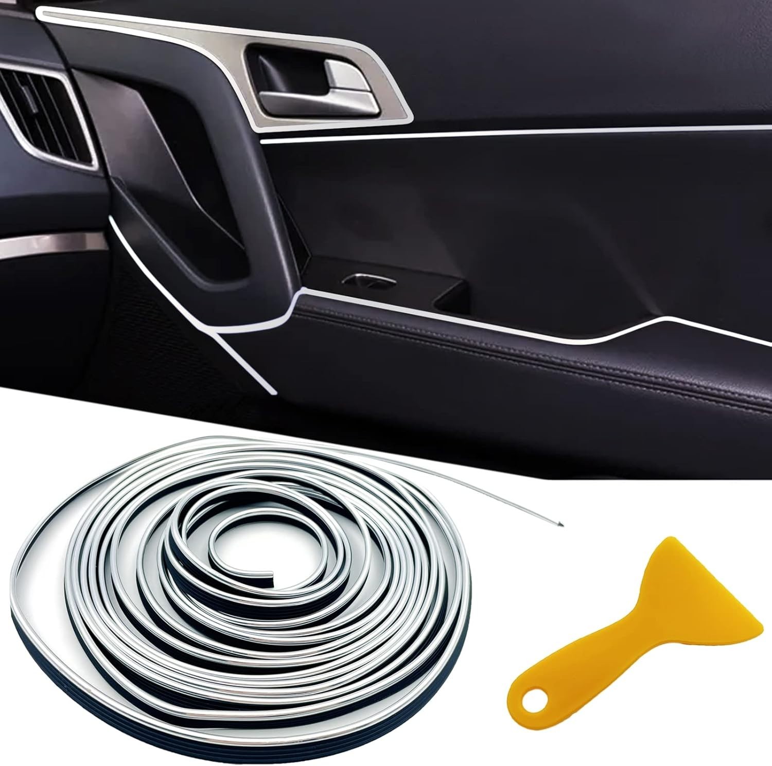 33ft Electroplated Car Interior Trim Strips – Upgrade Your Vehicle Style