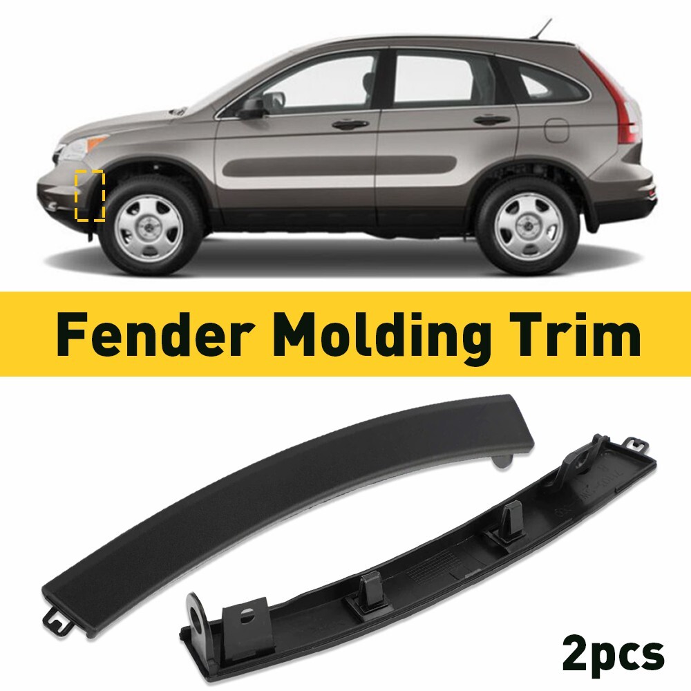 For Honda CRV 2007-2011 Front Bumper Wheel Fender Molding Trim 71103-SWA PAIR