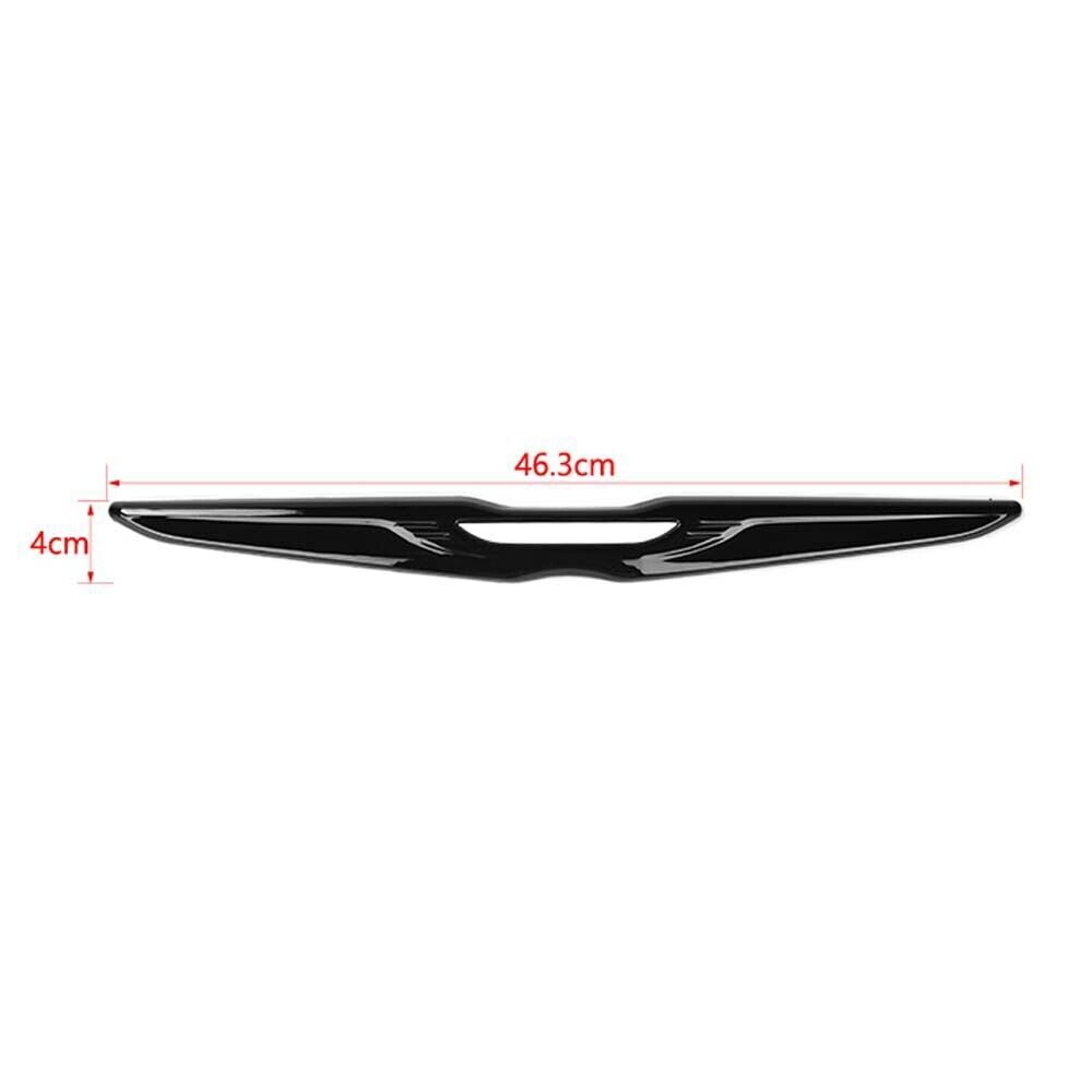 Glossy Black Exterior Rear Trunk Center Emblem Badge Cover For Chrysler 300 11+