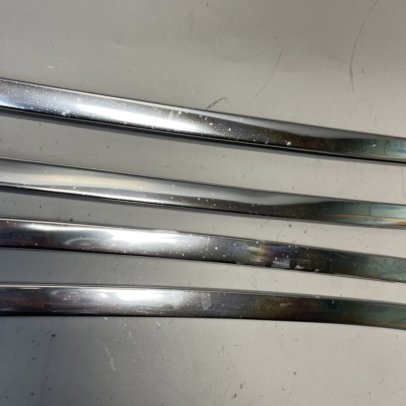 80-96 Ford F150 Bronco Chrome Windshield Trim Outside Molding 4 Piece TOP & SIDE