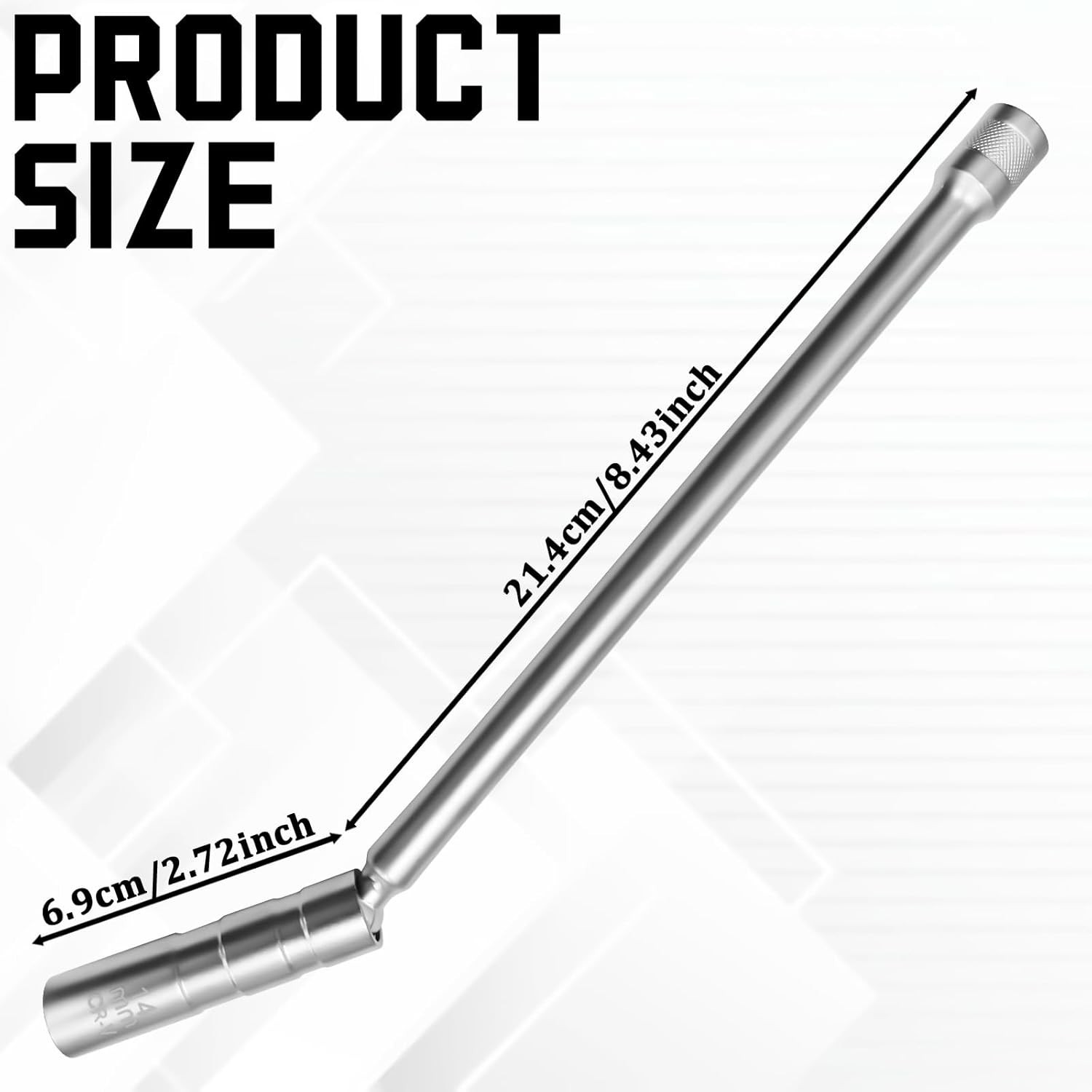 14mm Joint 3/8″ Thin Wall Spark Plug Sleeve Socket Removal Tool For Mazda