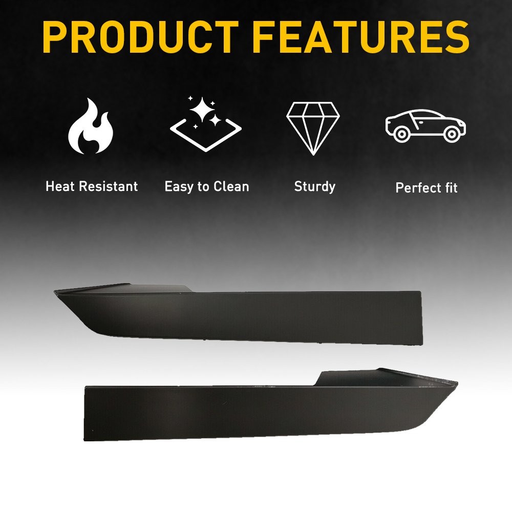 2x FIT FOR 2012 TACOMA 2013 2014 HEADLIGHT FILLER TRIM RIGHT & LEFT PAIR BLACK H