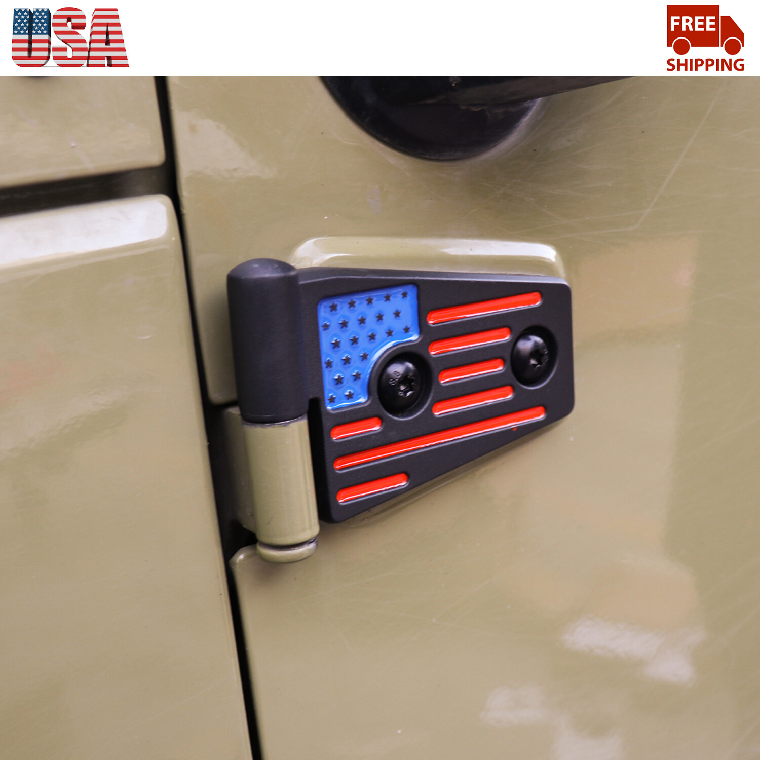 Multicolor Door Hinge Cover Protector Trim For Jeep Wrangler JK 2007-2017 4Door