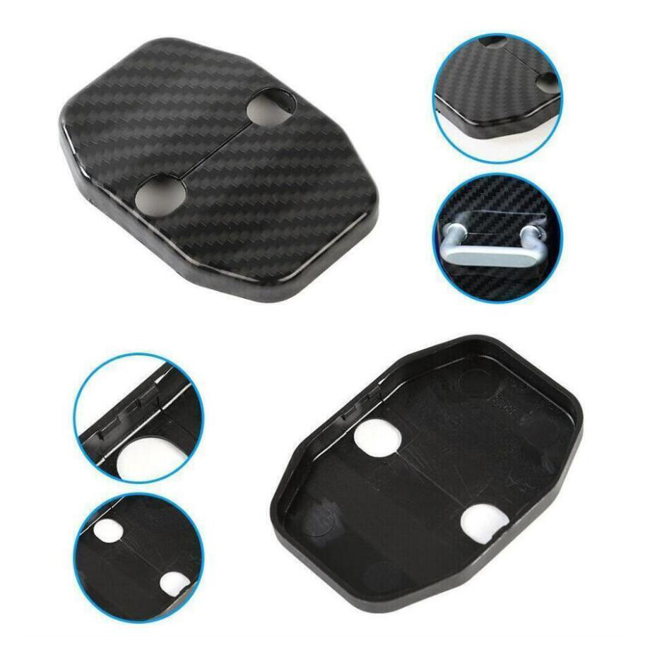 Fit for 2011-24 Dodge Durango Carbon Door Lock Buckle Cover Protector Decor Trim