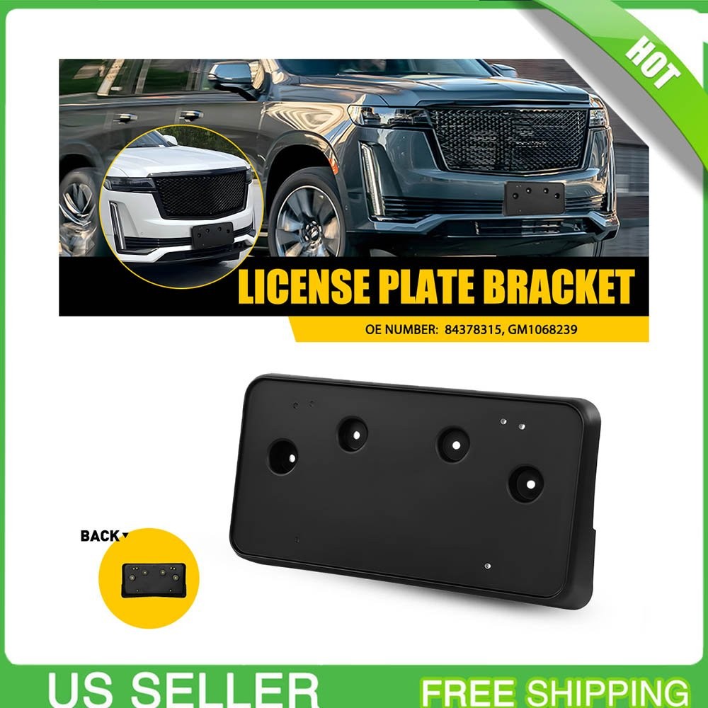 For Cadillac Escalade / ESV 2021-2024 Front License Plate Frame Holder Bracket