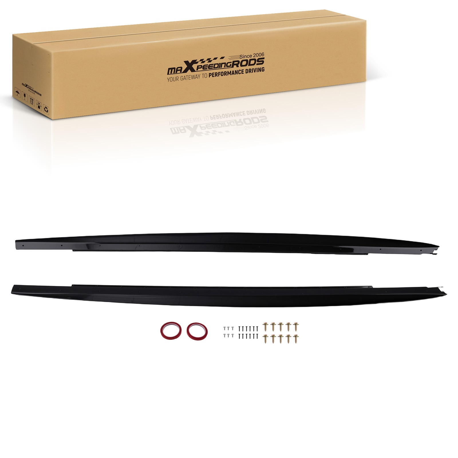 Body Side Extension Set for BMW 5 Series G30 G31 M Sport 2017-2023 Black ABS 2PC