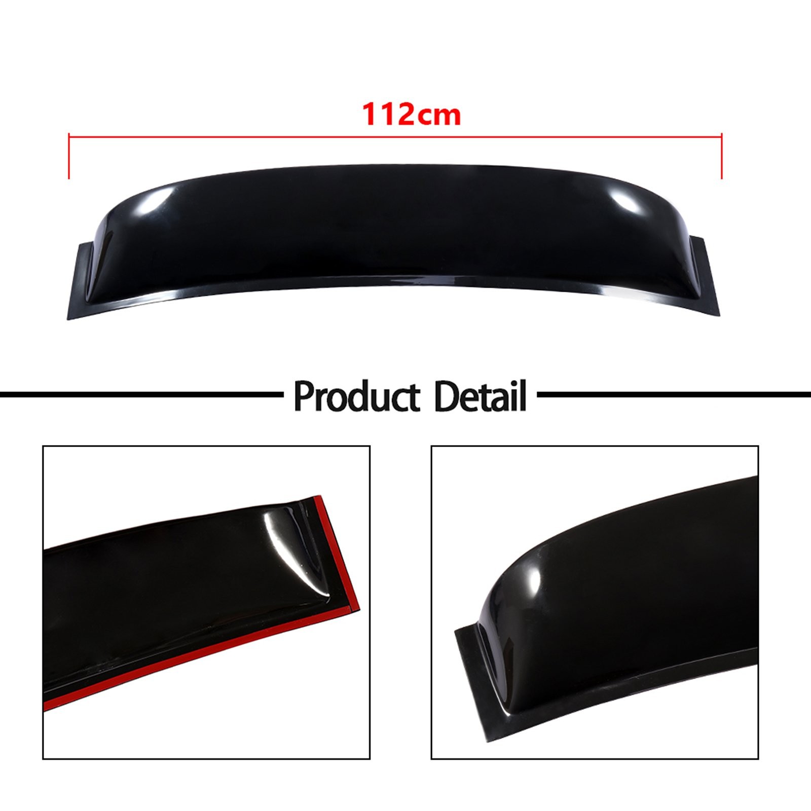 For 2006-2011 Honda Civic Sedan JDM Rear Window Vent Roof Visor Spoiler Wing