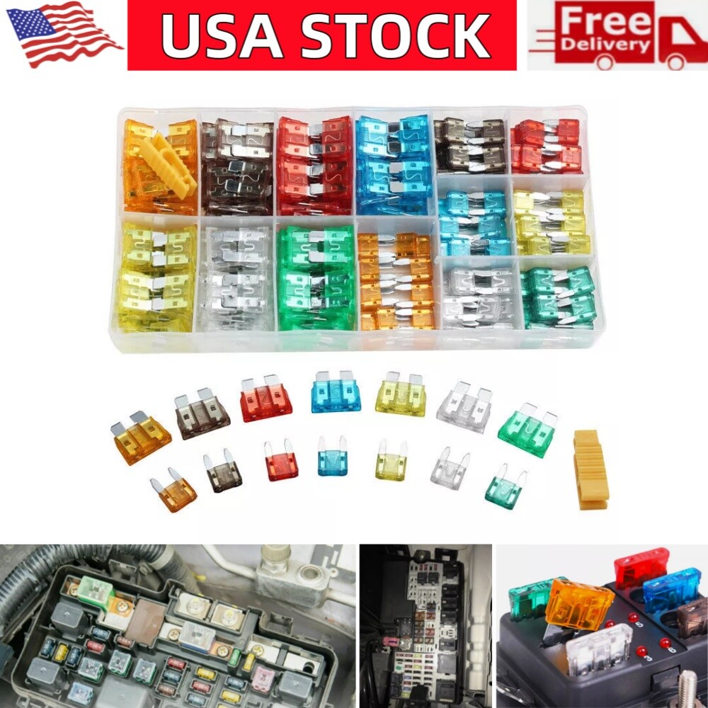 220pcs Car Truck Auto Blade Fuse Automobile Assortment Kit Box for Vehicles Fuse