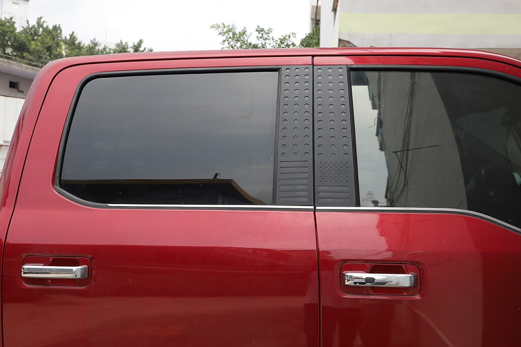 2pcs Side Window Central Pillar Posts Cover Trim US Flag For Ford F150 2015-2020