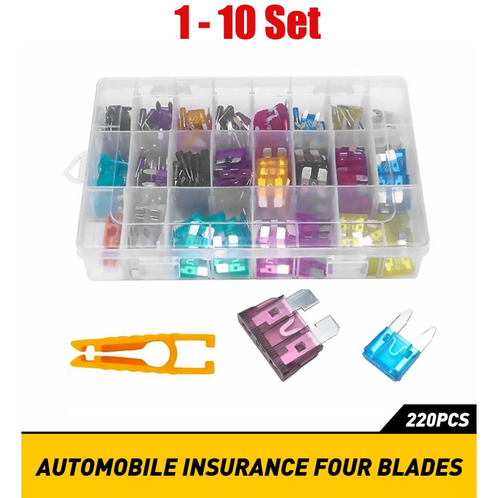 Set Mini 1-10Set Fe Assortment Kit Assorted Auto Truck Blade Automotive