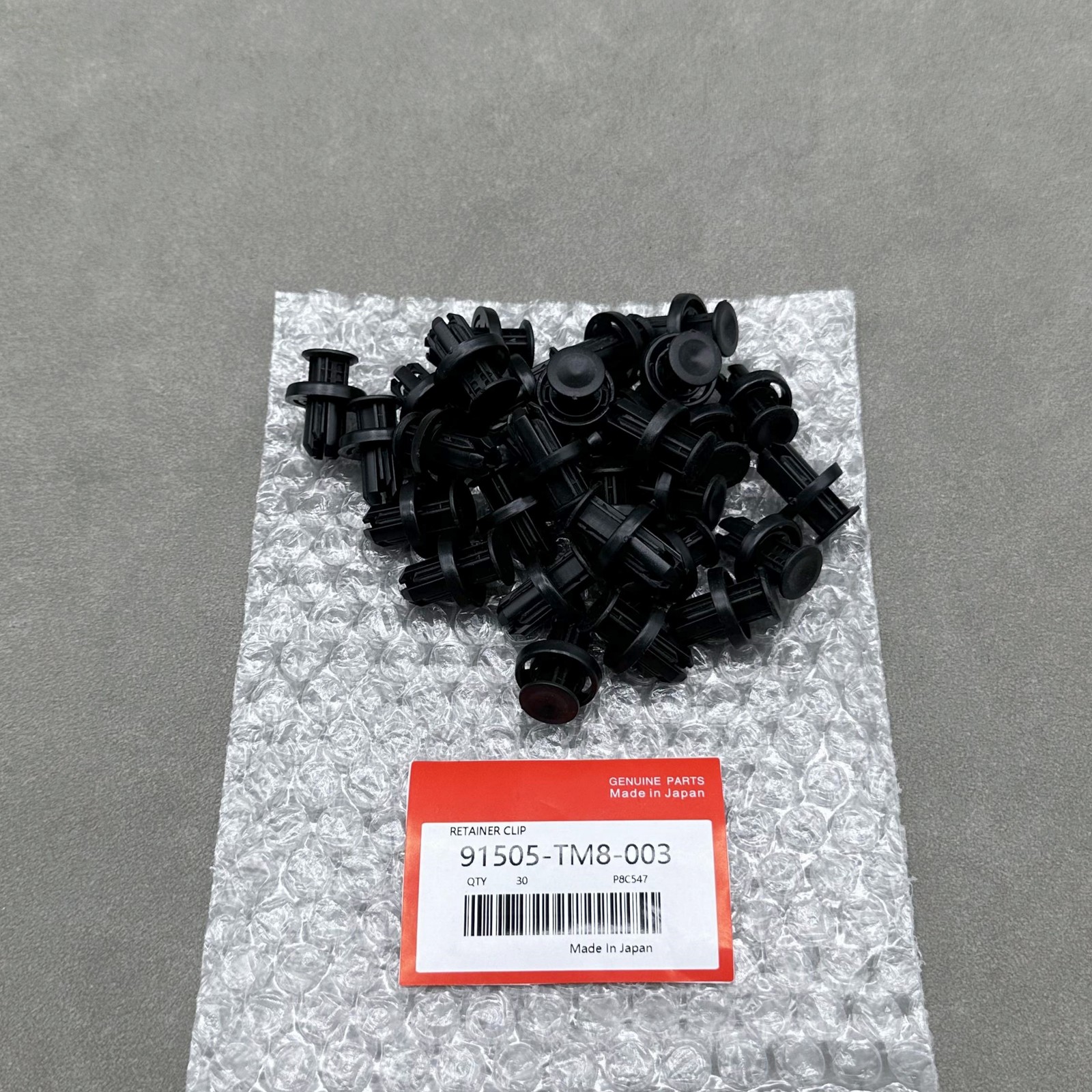 30PCS NEW FOR HONDA BUMPER / UNDER COVER RETAINER CLIP 91505-TM8-003