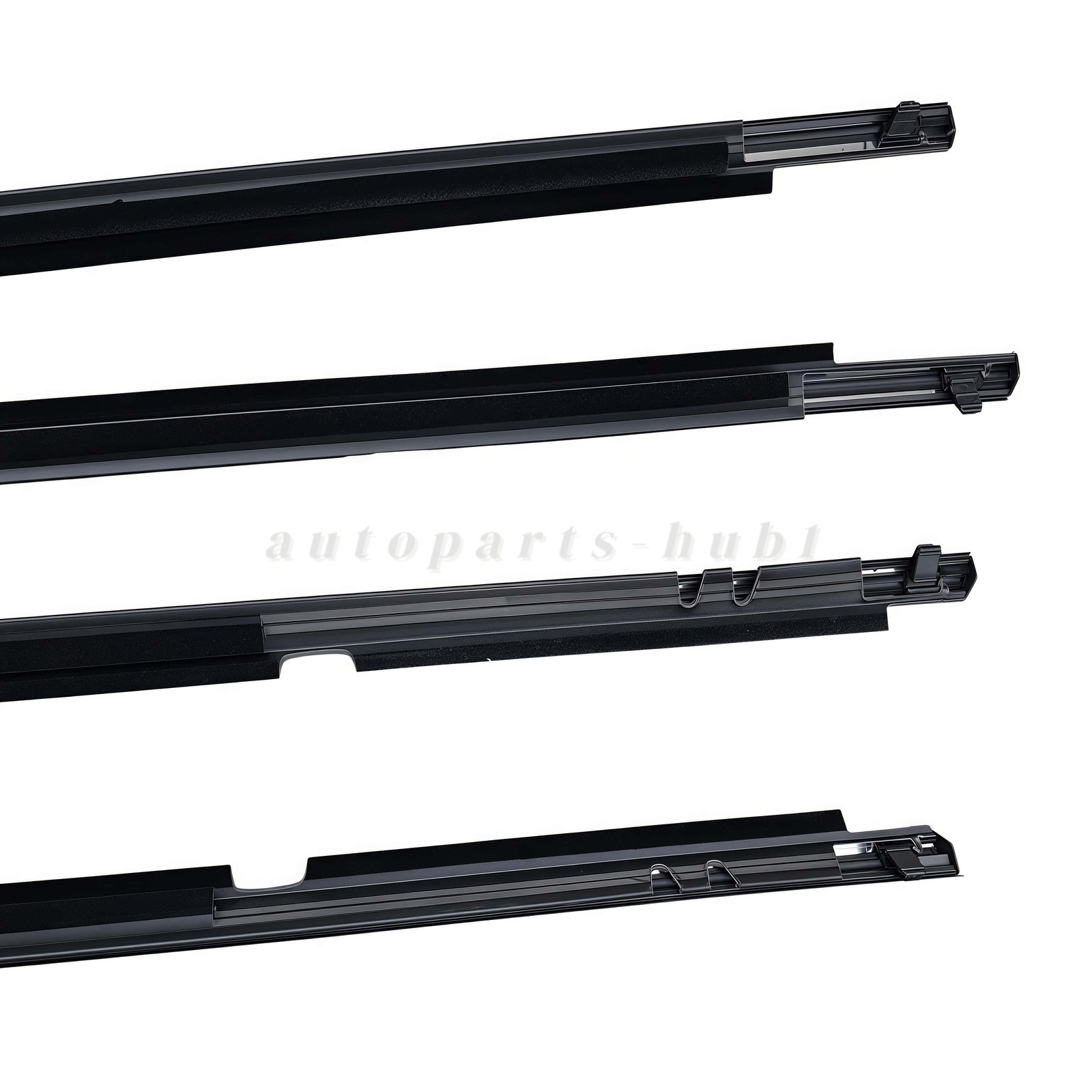 4× Weather Strips Window Moulding Trim Seal Belt Fits For Corolla 2009-12 USA!