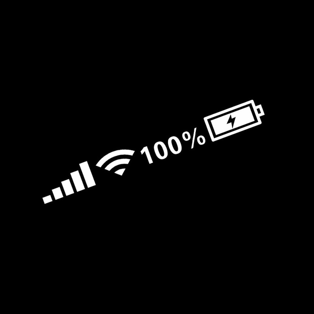 Battery Level Signal Car Vinyl Reflective Stickers Decals Decor High Quality