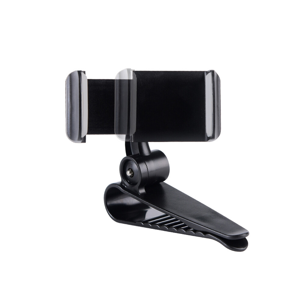 Universal 360° Car Sun Visor Dashboard Cell Phone Holder Mount Black Accessory