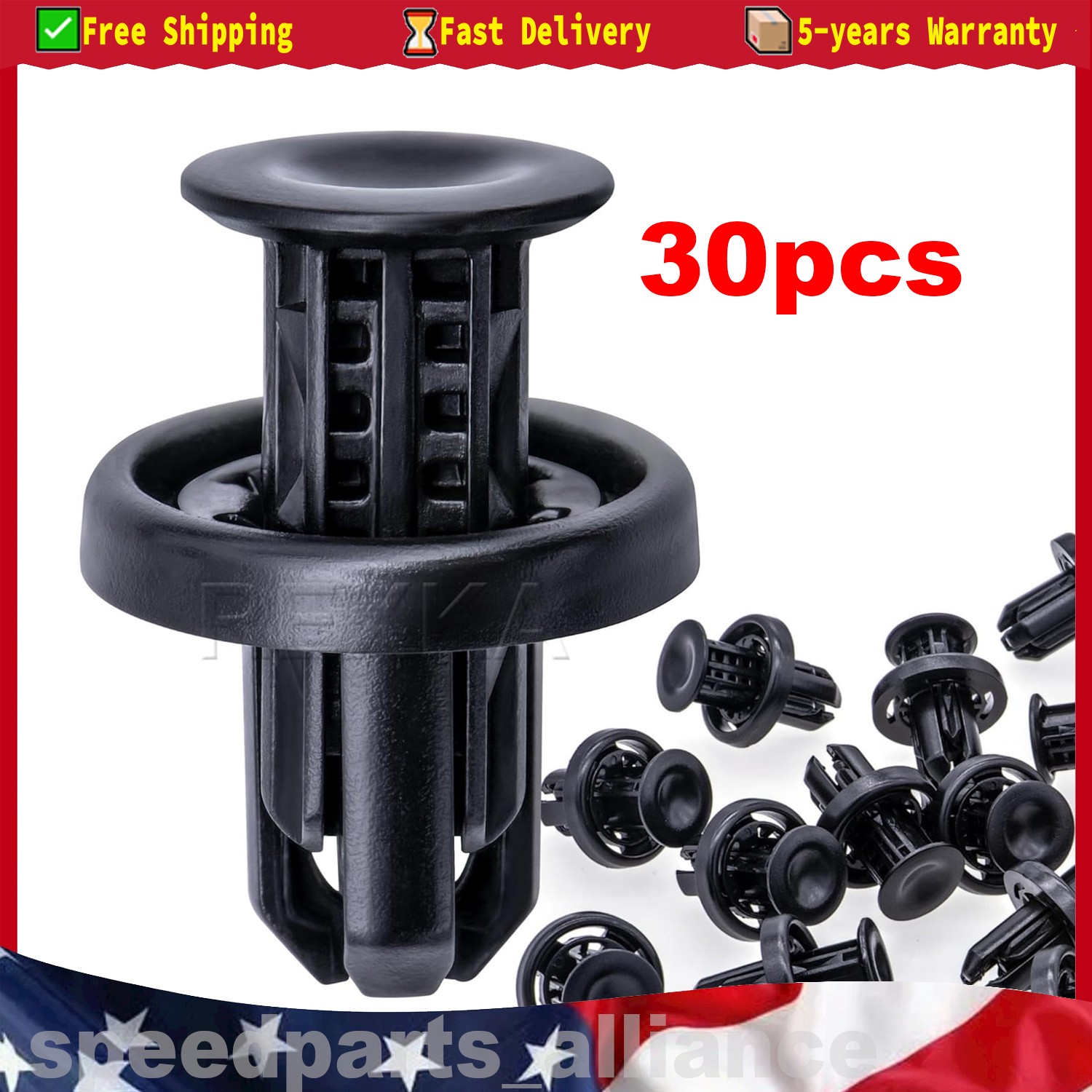 91505-TM8-003 BUMPER / UNDER COVER RETAINER CLIP Retainer Clip Fastener Rivet