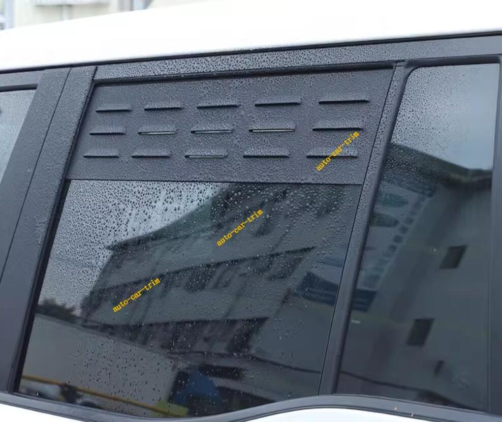 For 2024 2025 Lexus GX550 Black Aluminum Rear Window Ventilation Louver Trim