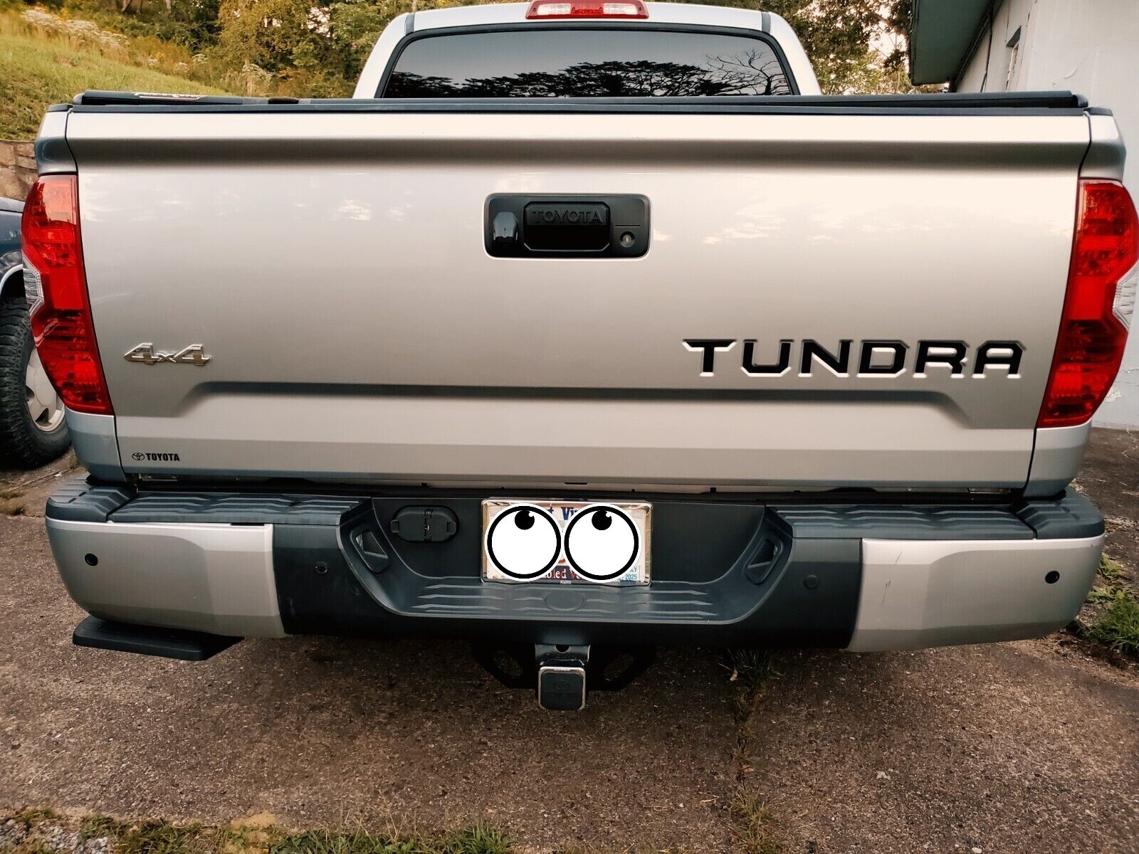 BLACK Tailgate Insert Letters Decal Vinyl Stickers for Toyota Tundra 2014-2021