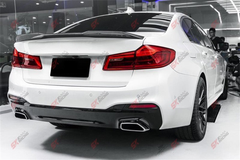 Glossy Black/Carbon Fiber Fits BMW 5 Series M5 520i 530i 540i Rear Spoiler Wing