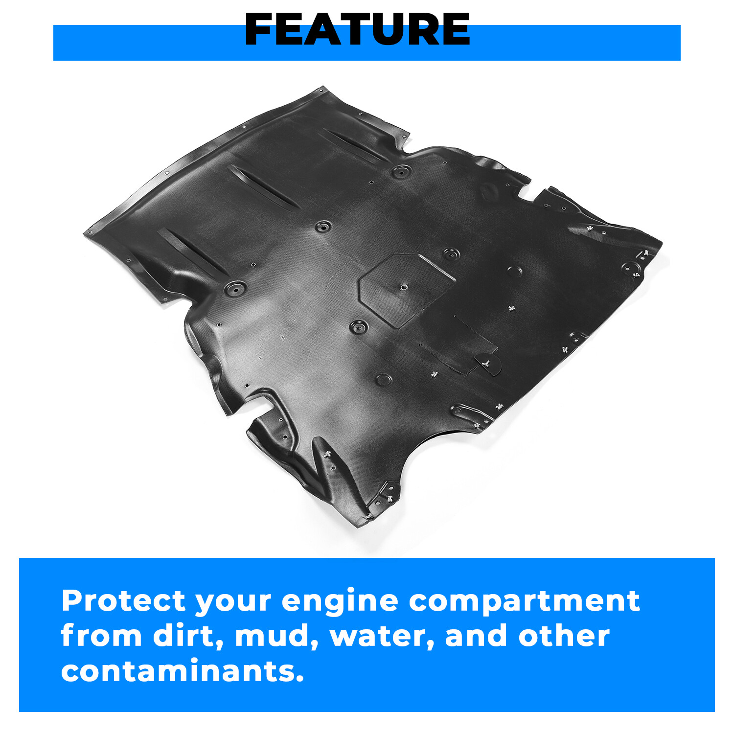 Front Engine Splash Shield For 12-18 BMW 228i 230i 320i 328i 330i 335i 340i 428i