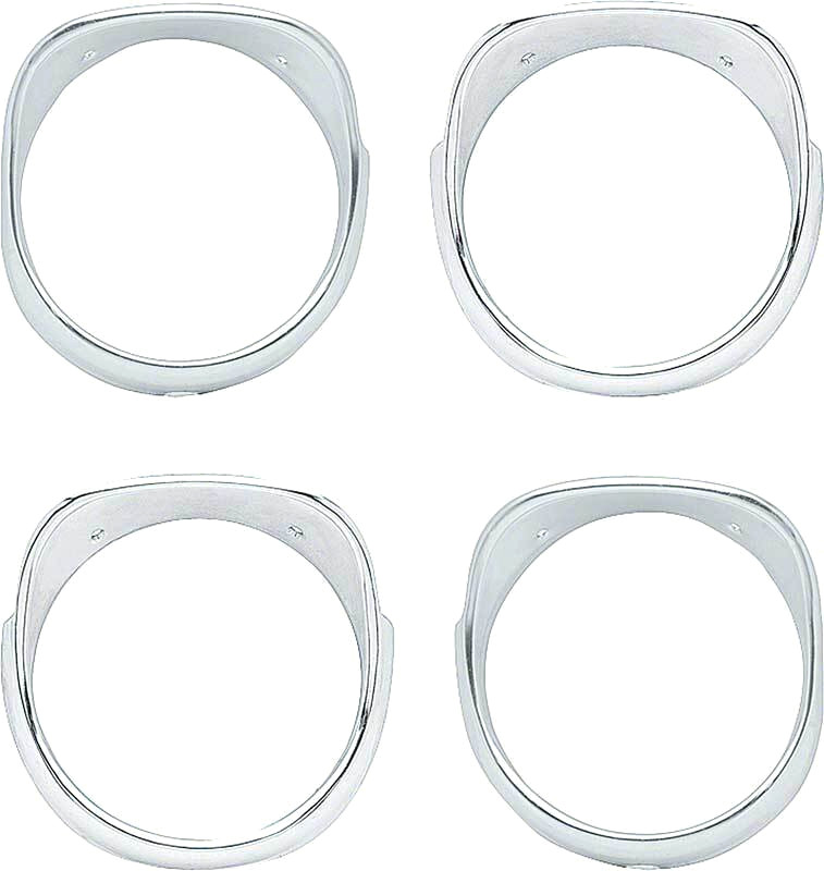 OER 4 Piece Headlamp Bezel Set For 1965 Chevrolet Impala Bel Air and Biscayne