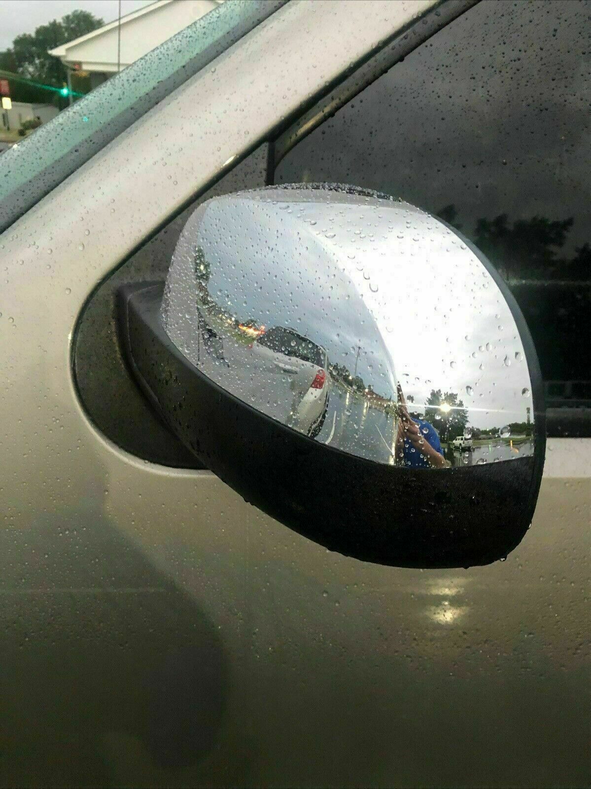 For 2007-2014 Chevy Silverado / GMC Sierra CHROME Top Mirrors Covers Replacement