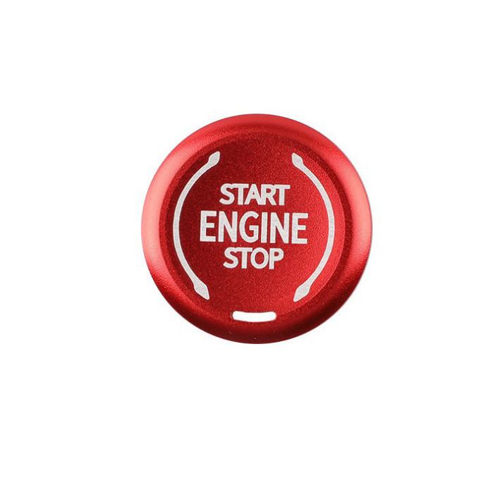 Fits Chevy Silverado 2022-2026 Engine Push Switch Button Ring Trim Red