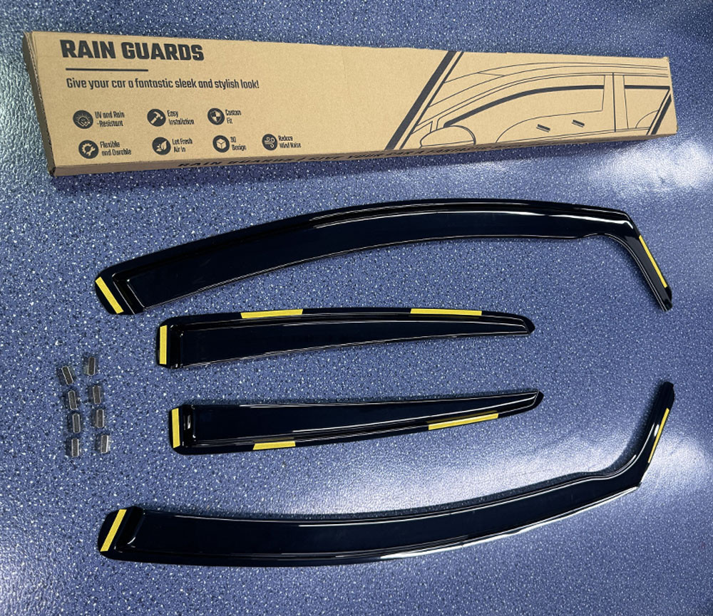 In-Channel Window Visor for 2012-2018 Ford Focus Vent Rain Guards Deflector 4pcs