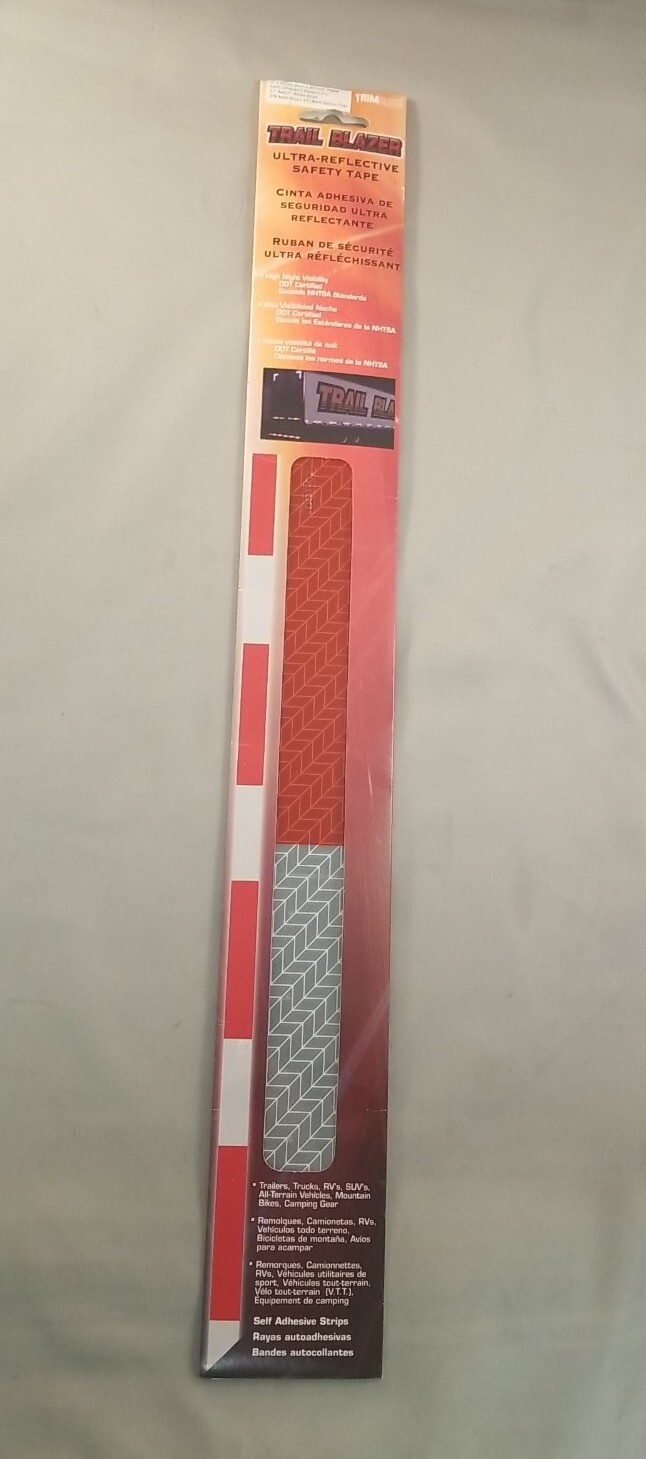 Trimbrite T9945 Ultra-Reflective Safety Tape Red And White DOT Certified