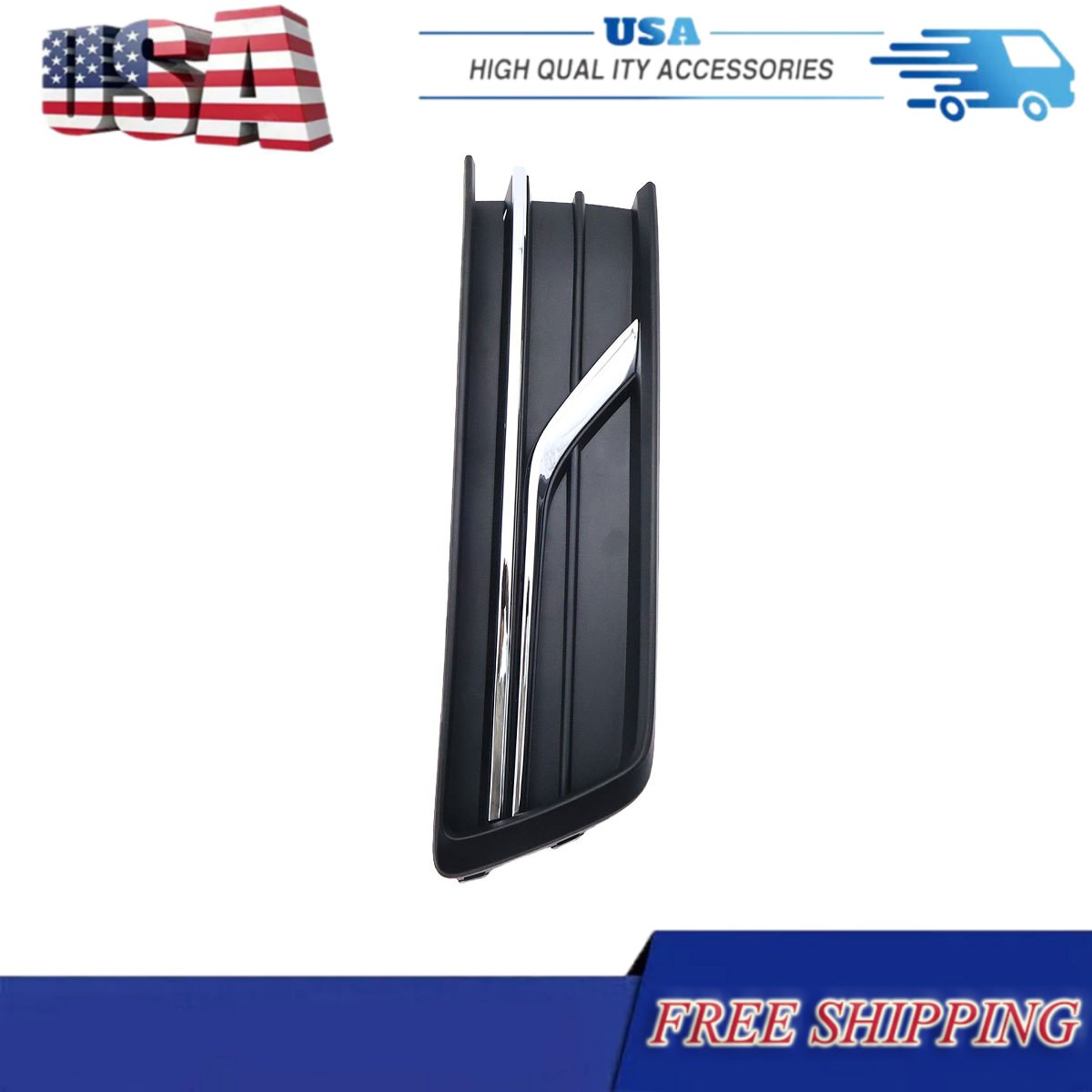 Front Fog Light Cover Textured Left Side For 2016-2019 Volkswagen Passat