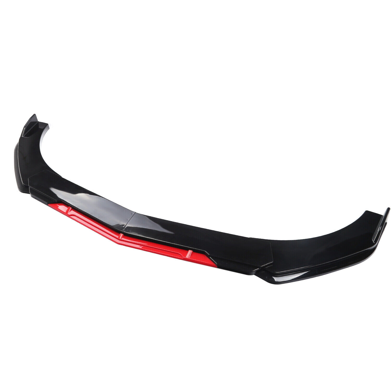Black+Red For Kia Forte Sedan/Hatchback Front Bumper Red Lip Splitter Spoiler
