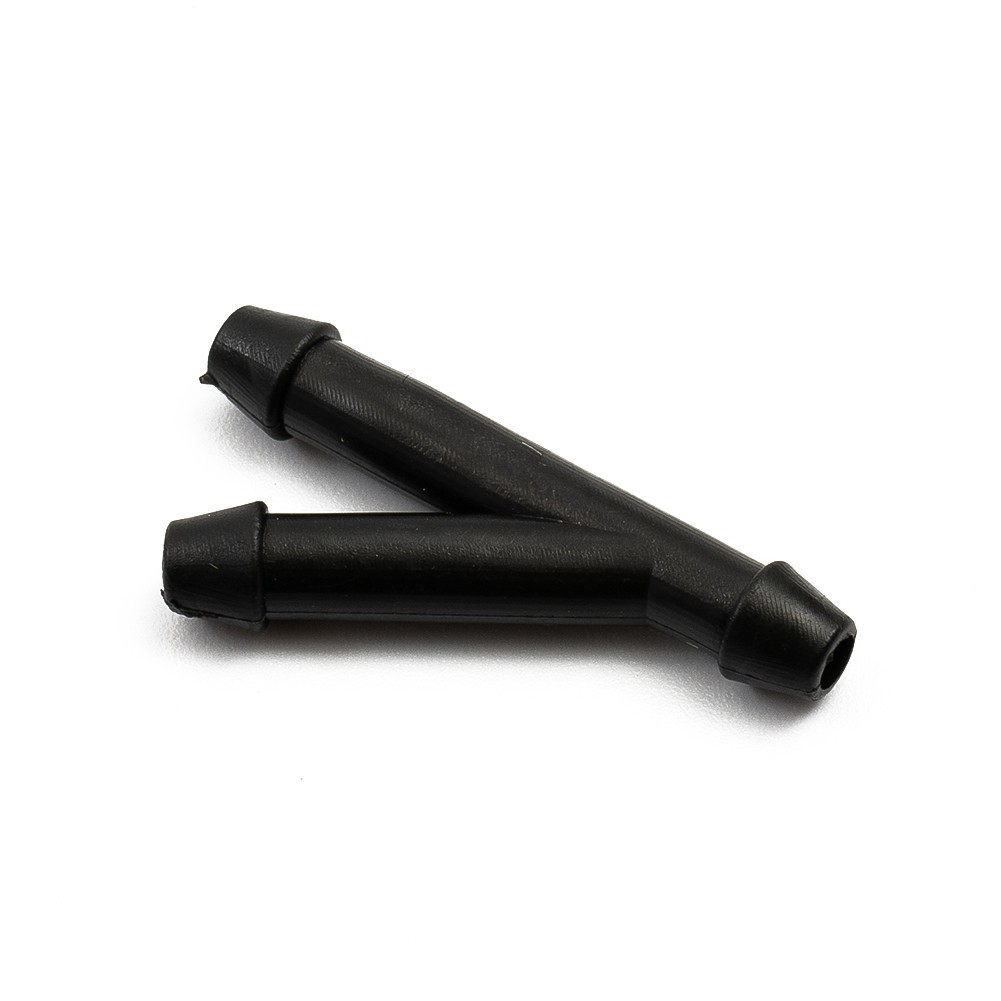 Wiper Hose Washer Spray Hose With Connector Black ABS Plastic+Rubber 2M