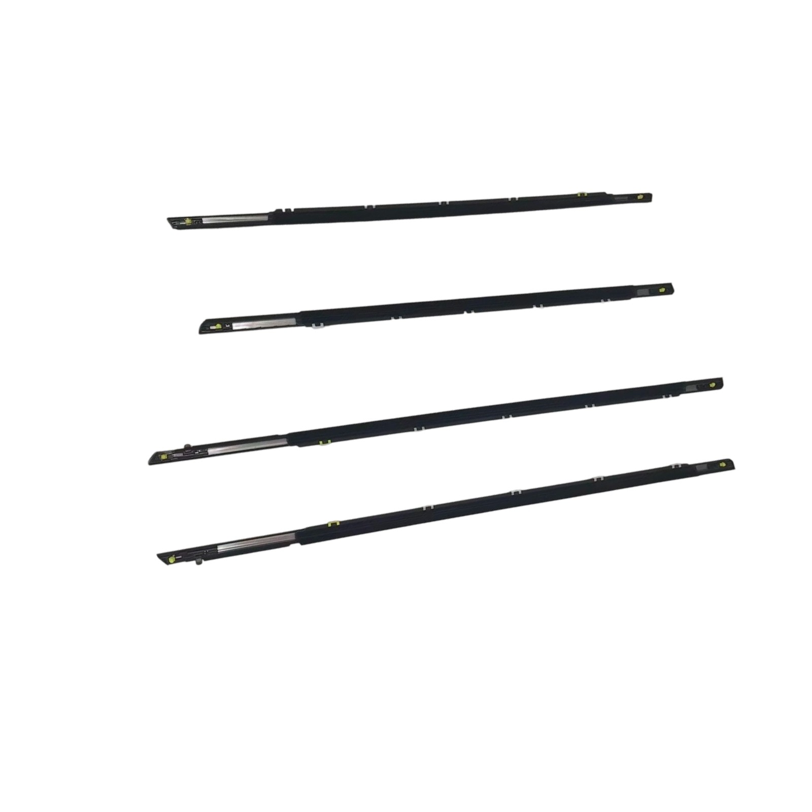 Front Rear Door Outside Weatherstrip Chrome LH&RH 4P SET For Kia Forte 19-2021