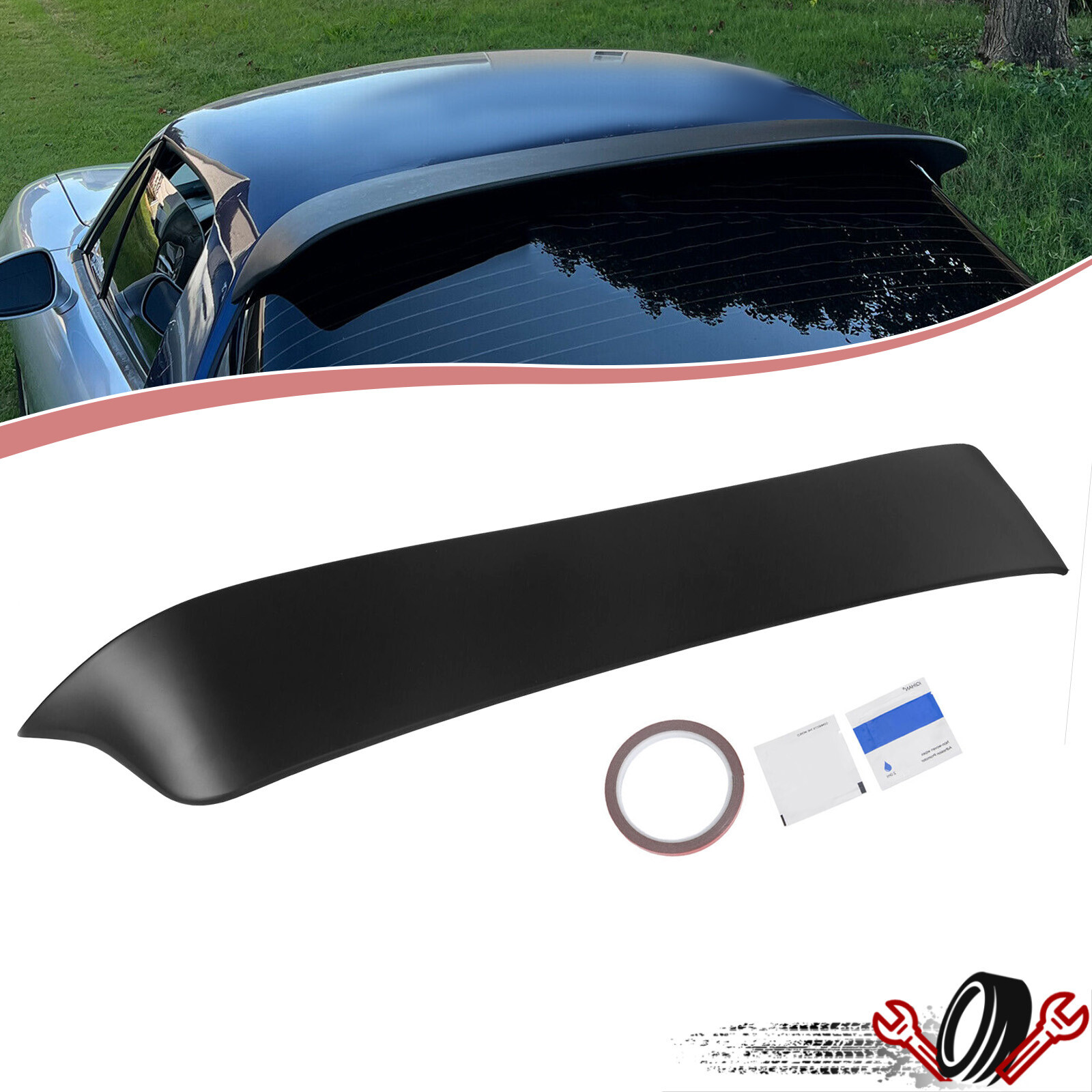 For Mazda Miata 1990-2005 1997 JDM Rear Window Roof Spoiler Visor Wing ABS