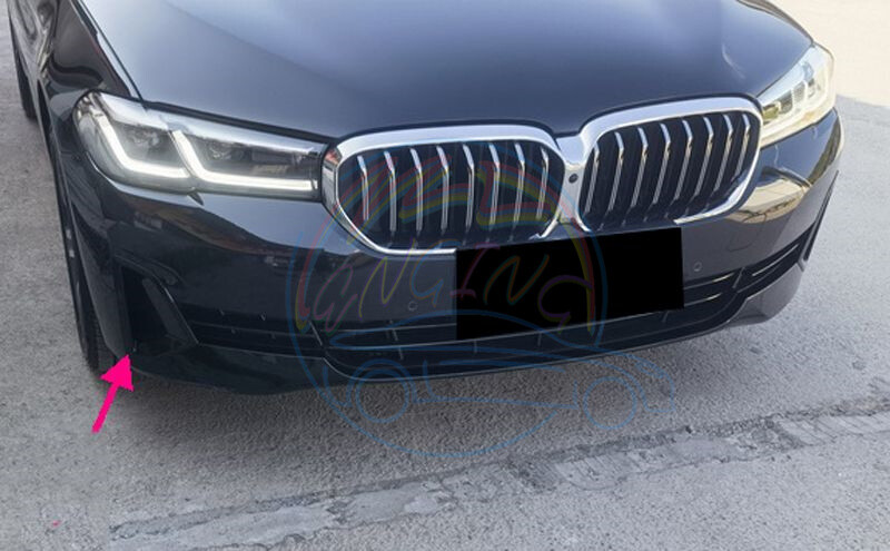Shiny Black Front Right Bumper Grille Cover For BMW G30 5-Series Luxury 2021-23