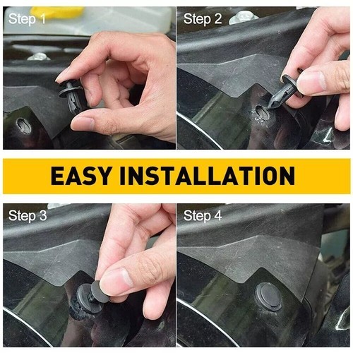 190Pcs Universal Push Pin Rivet Set Car Bumper Fender Trim Panel Retainer Clips