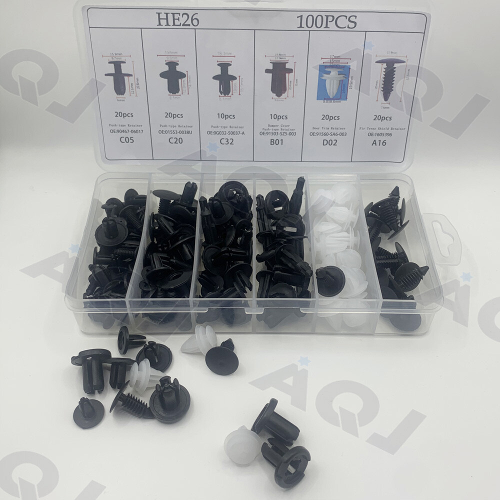Car Bumper Kit Push Pin Body Parts Clip Rivet Molding Retainer Trim Assortments
