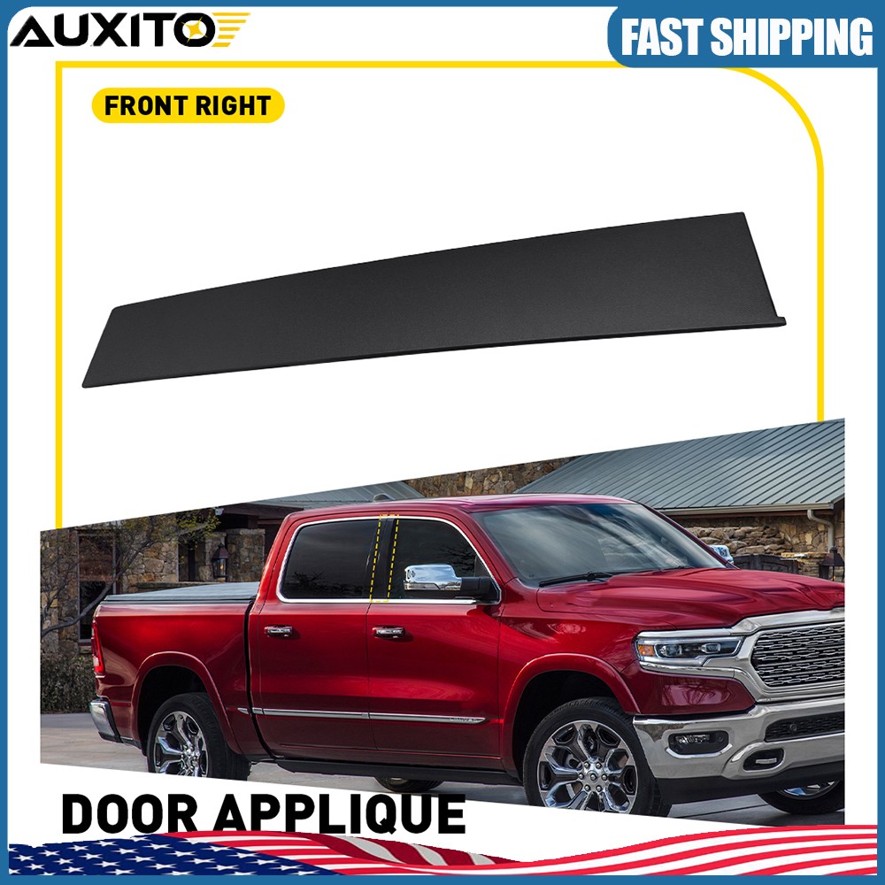 B Pillar Front Passenger Side Door Applique Molding Trim For RAM 1500 2019-2026