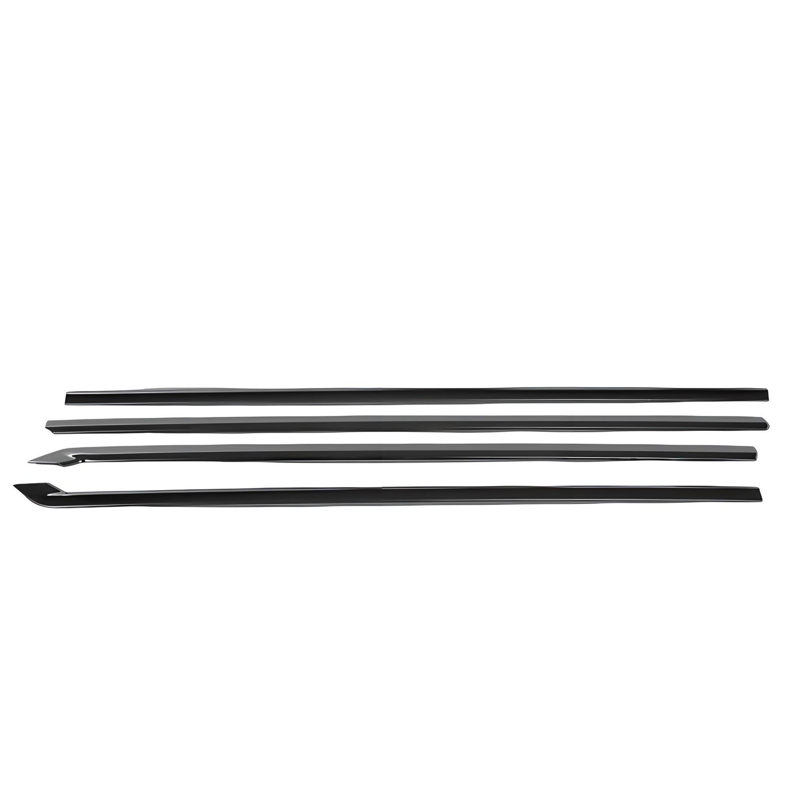 For 2020-2025 Chevy Silverado 2500/3500 HD Black Window Decor Trim Strip Cover