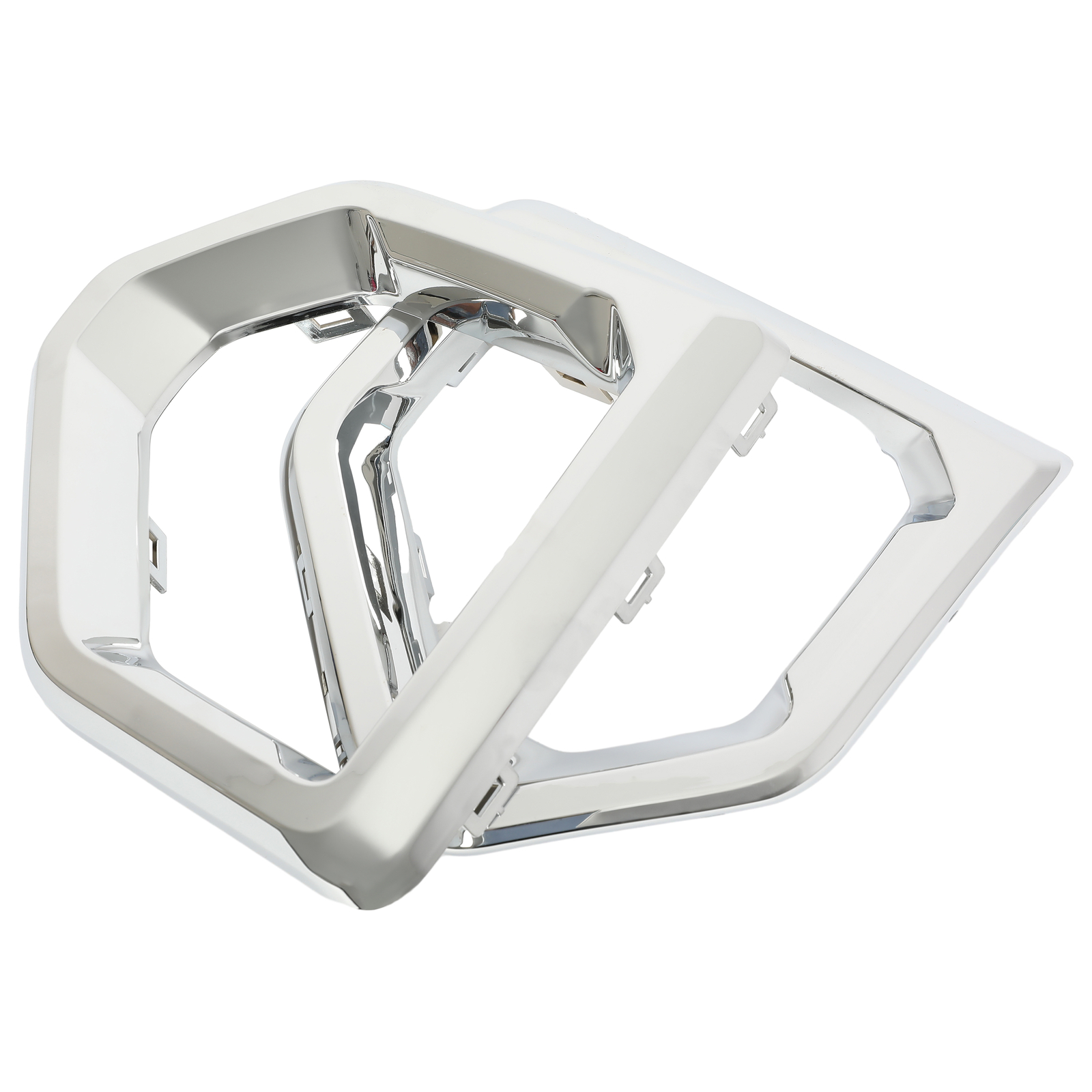 HECASA Fog Light Trim Bezel Cover Chrome For GMC Sierra 1500 Denali 2019-2022