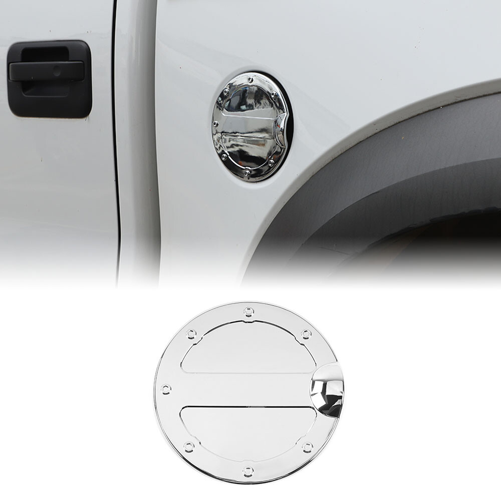 ABS Gas Door Cover Trim Fit 09-14 Ford F150 Stick On Fuel Tank Door Decal