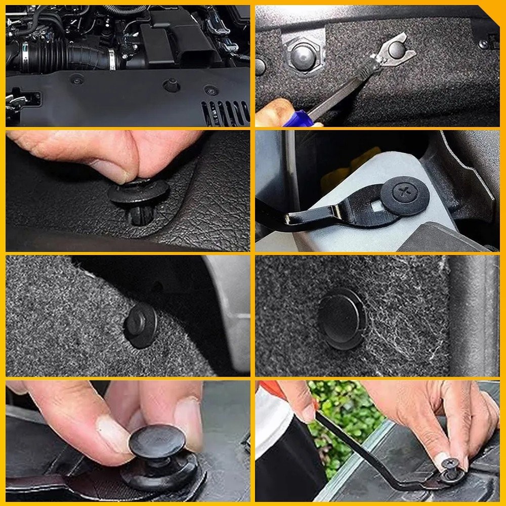 Car Body Retainer Door Hood Bumper Trim Panel Clips Fender Fastener Set 146Pcs B