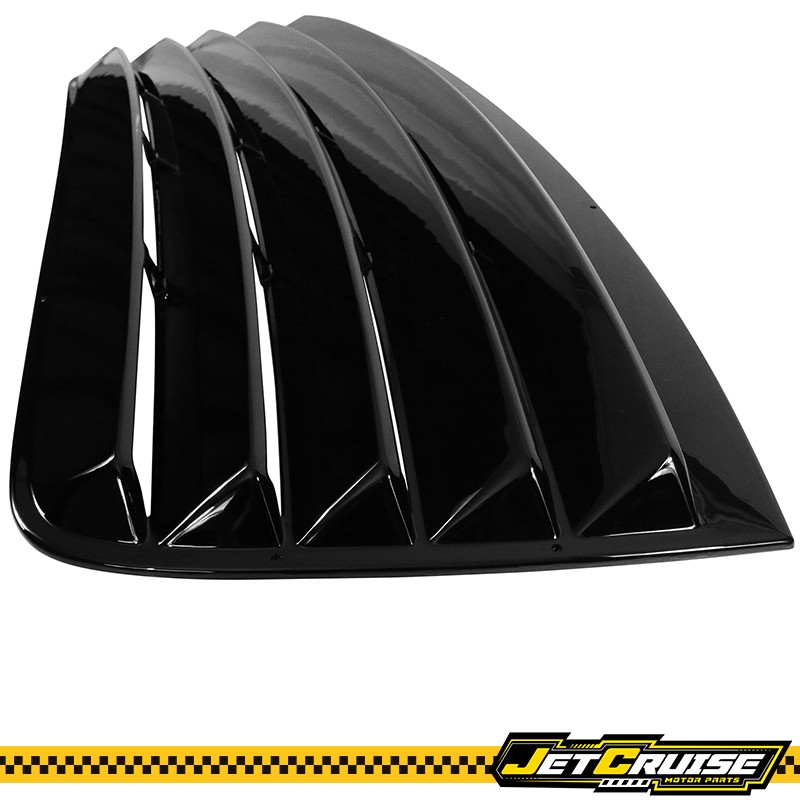 Fits 08-23 Dodge Challenger Gloss Black Rear Window Louver Scoop Sun Shade Cover