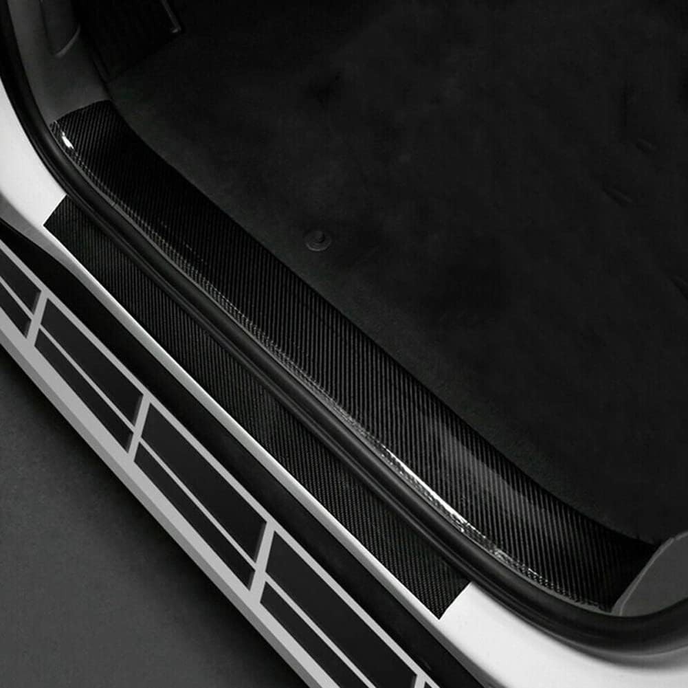Carbon Fiber Vinyl Car Door Sill Scuff Cover Plate Sticker For Dodge Accessories
