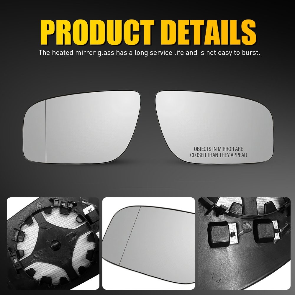 Heated Mirror Glass for Mercedes-Benz E-Class W211 2007-2009 All Models 2-10X