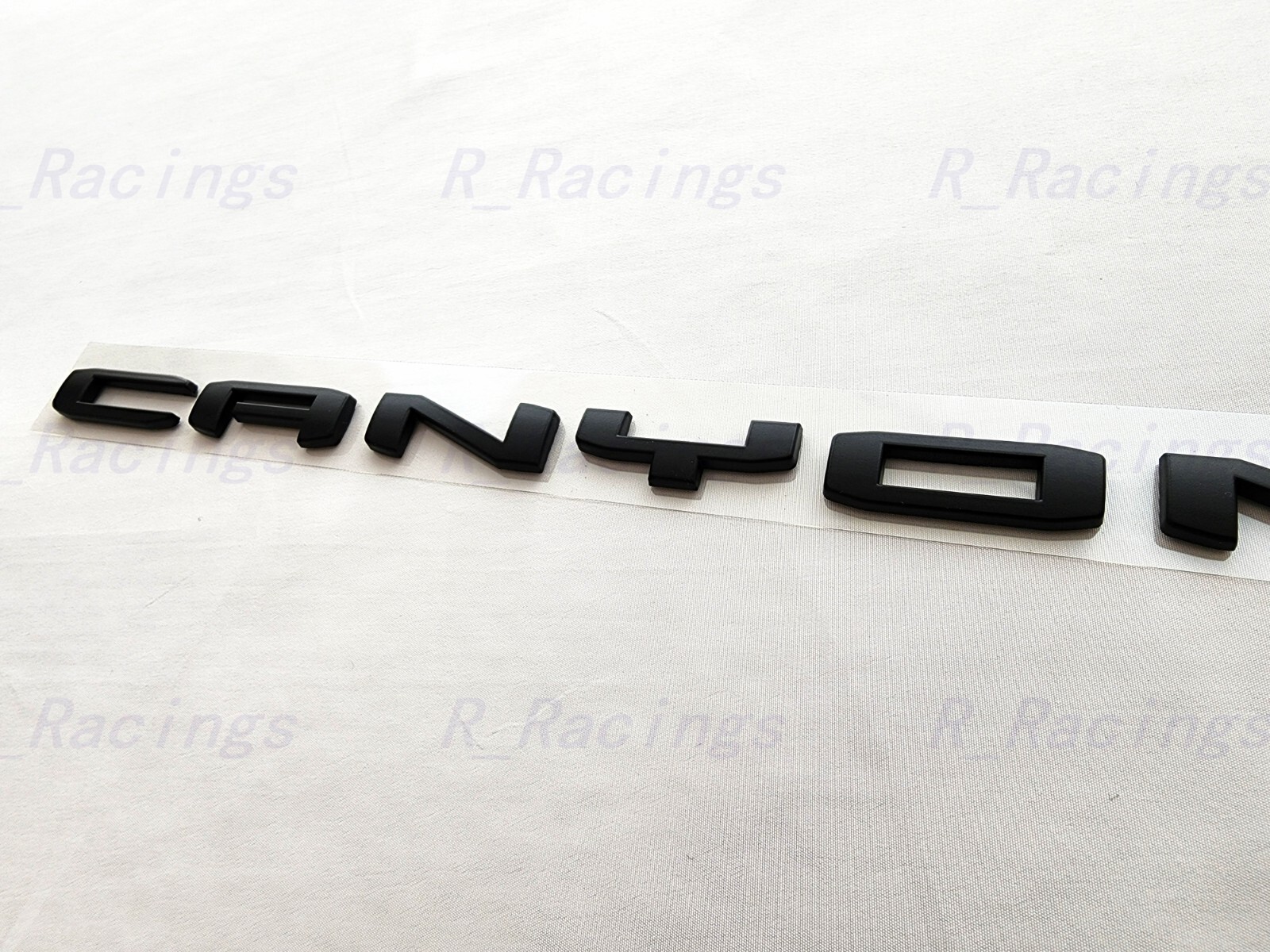 1PC Matte Black Rear Tailgate Conner Canyon Letter Emblems 2021-22 Canyon Denali