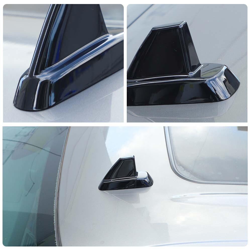 Black Roof Top Plated Antenna Base Cover Trim For Chevy Avalanche Suburban 07-13