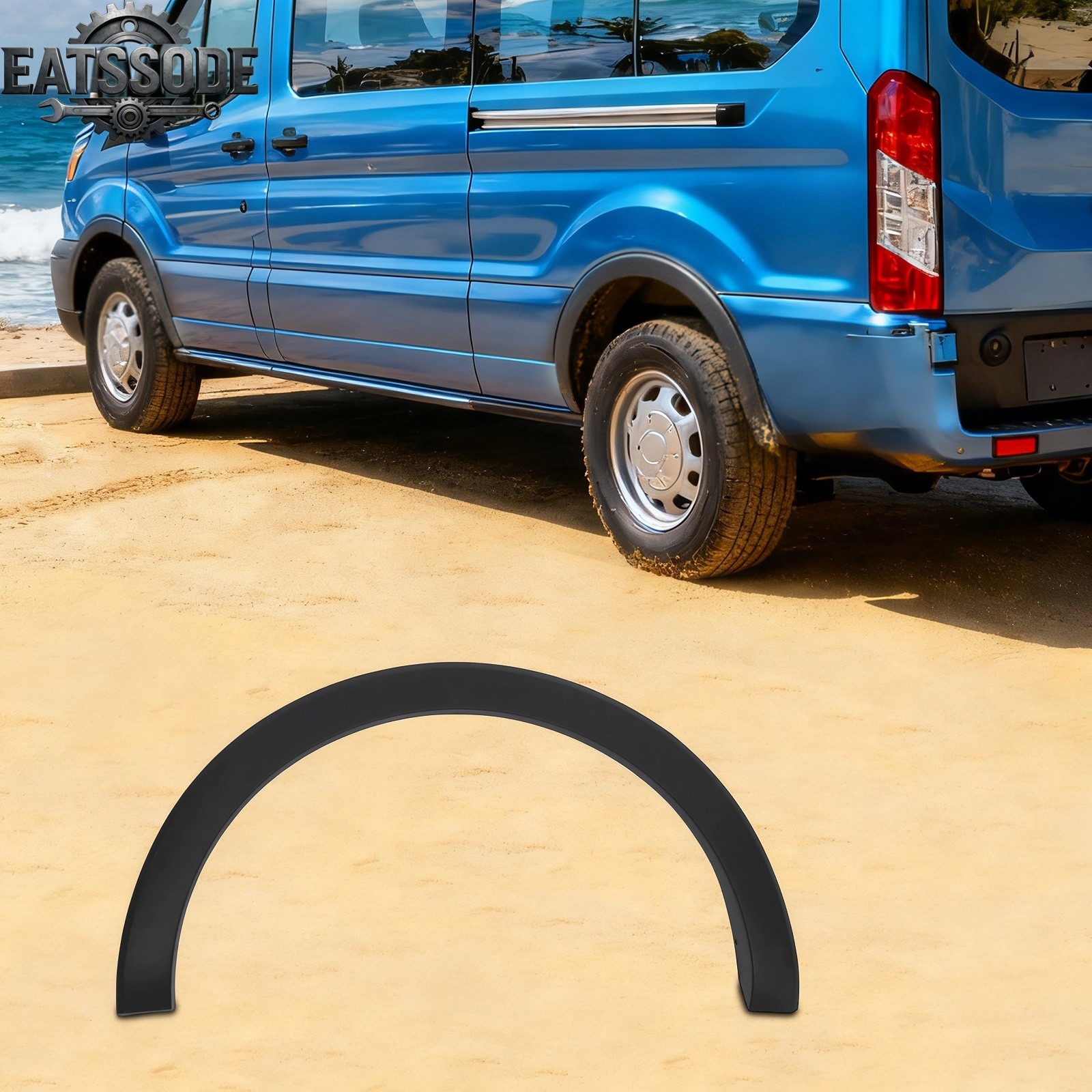 Rear Left Fender Trim Wheel Arch Molding For 2015-2022 Ford Transit 150/250/350