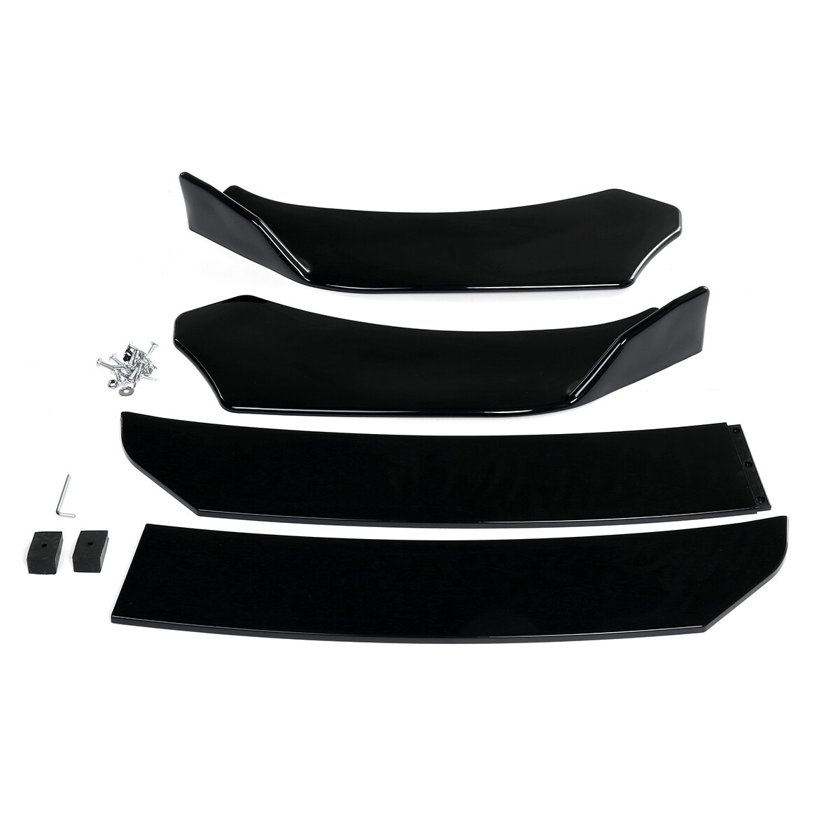 Glossy Black For Chrysler 300 2005-2020 Front Bumper Lip Splitter Spoiler Chin