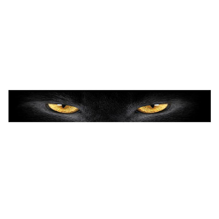 Car Window Anti Scratch Decal Sticker Yellow Eye Leopard 3D Sunshade Protector