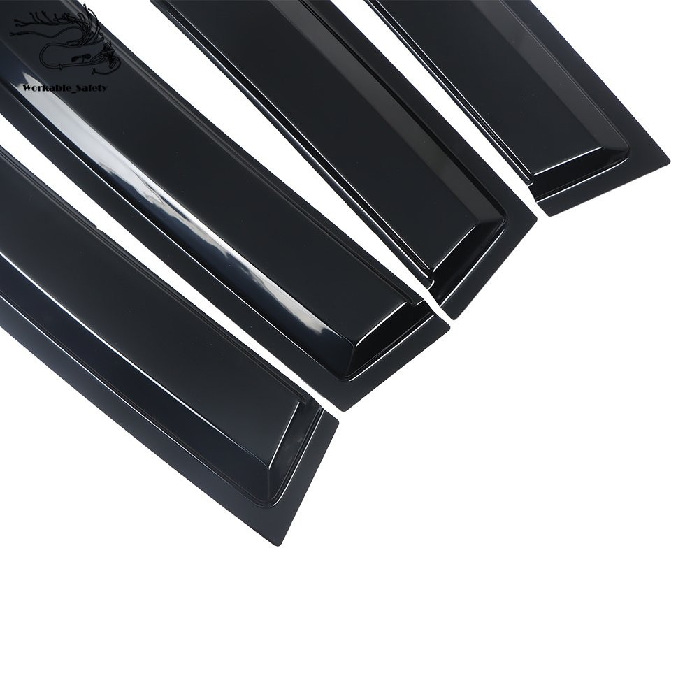 4Pcs Window Visors Rain Guards JDM Style For Subaru WRX STI 2015 2016 2017 2018